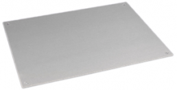 Aluminium Bodenplatte, (L x B x H) 400 x 222 x 2 mm, natur