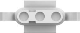 Steckergehäuse, 3-polig, RM 7.11 mm, gerade, natur, 1-163038-0