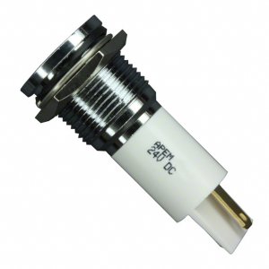 LED-Signalleuchte, 24 V (DC), weiß, 150 mcd, Einbau-Ø 16 mm, RM 1.25 mm, LED Anzahl: 1