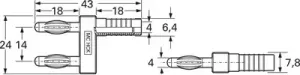 20.1020-21 Stäubli Electrical Connectors Kurzschlussstecker