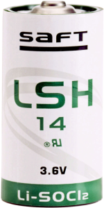 Lithium-Batterie, 3.6 V, LR14, C, Rundzelle, Flächenkontakt