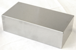 Aluminium Gehäuse, (L x B x H) 254 x 127 x 76 mm, natur, 1444-1053