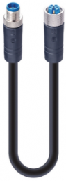 Sensor-Aktor Kabel, M12-Kabelstecker, gerade auf M12-Kabeldose, gerade, 5-polig, 10 m, PVC, schwarz, 10 A, 934853345