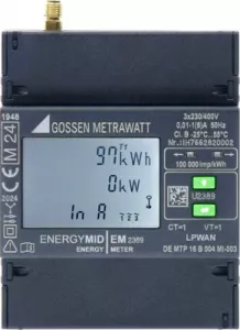 EM2389, MID, 4-L,1(6)A LPWAN Gossen Metrawatt Energiemessung