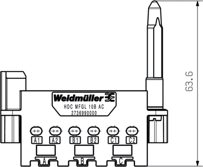 2736990000 Weidmüller Gehäuse für schwere Steckverbinder Bild 2