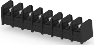 Leiterplattenklemme, 8-polig, 0,3-3,0 mm², 20 A, Schraubanschluss, schwarz, 1-1437664-1