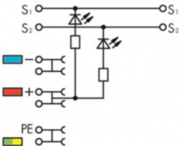 4-Leiter-Initiatorenklemme, Push-in-Anschluss, 0,14-1,5 mm², 13.5 A, 4 kV, grau, 2000-5410/1101-951