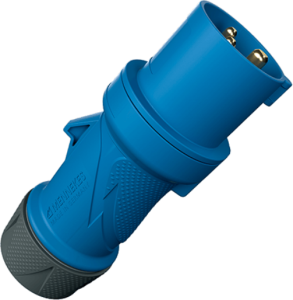 CEE Stecker, 3-polig, 16 A/230 V, blau, 6 h, IP54, 13502