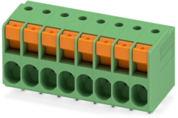 Leiterplattenklemme, 8-polig, RM 5.08 mm, 0,2-4,0 mm², 32 A, Federklemmanschluss, grün, 1017509