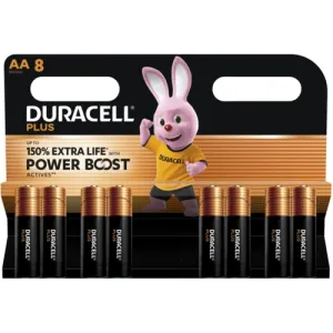 DURACELL PLUS POWER BOOST AA8 Duracell Rundzellen, 9V-Blöcke