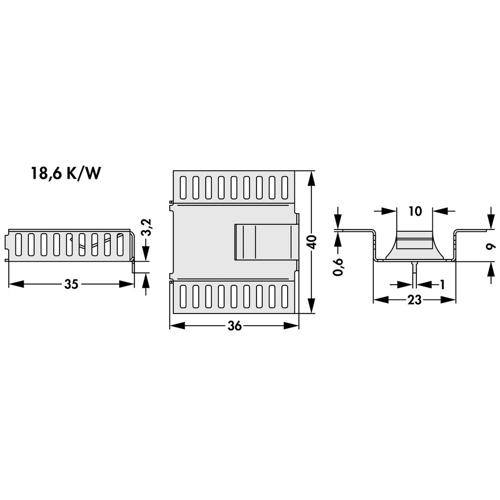 FK 279 MI 247 H Fischer Elektronik Kühlkörper Bild 2