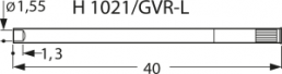 Hülse für Prüfstifte, Lötanschluss H 1021/GVRV-L
