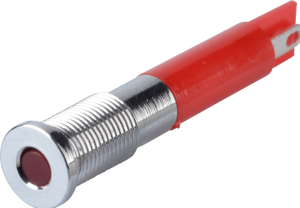 LED-Signalleuchte, 24 V (AC), 24 V (DC), rot, Einbau-Ø 6 mm, RM 1.25 mm, LED Anzahl: 1