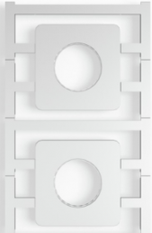 Polyamid Gerätemarkierer, (L x B) 45 x 45 mm, grau, 20 Stk