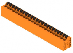 Leiterplattenklemme, 23-polig, RM 5 mm, 0,12-2,5 mm², 20 A, Federklemmanschluss, orange, 1330410000
