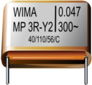 MP-Folienkondensator, 1 nF, ±20 %, 1.25 kV (DC), MP, 15 mm, MPRY2W1100FC00MSSD