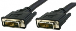 DVI-D Dual-Link Anschlusskabel, schwarz, 0,5 m, ICOC-DVI-8105