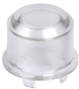 Kappe, rund, Ø 11 mm, (H) 7.5 mm, transparent, für Kurzhubtaster Multimec 5G, 1DS11