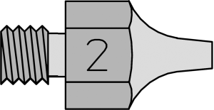 Saugdüse, Ø 2.3 mm, (L) 18 mm, DS 112