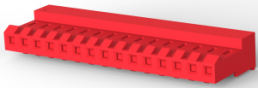 Buchsengehäuse, 15-polig, RM 3.96 mm, gerade, rot, 4-640428-5