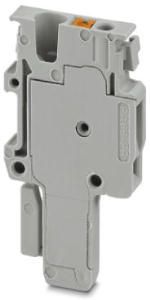 Stecker, Push-in-Anschluss, 0,14-1,5 mm², 1-polig, 17.5 A, 6 kV, grau, 3212714