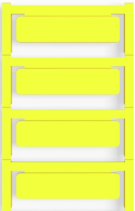 Polyamid Gerätemarkierer, (L x B) 60 x 15 mm, gelb, 40 Stk
