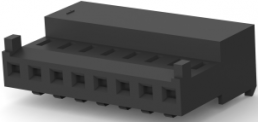 Buchsengehäuse, 8-polig, RM 2.54 mm, abgewinkelt, schwarz, 3-644083-8