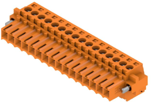 Buchsenleiste, 16-polig, RM 3.5 mm, gerade, orange, 1606780000