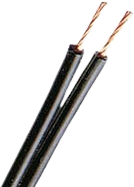TPE-Zwillingslitze, PLAST-ZW, 0,75 mm², schwarz