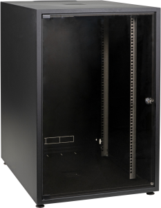 15 HE Serverschrank, (H x B x T) 737 x 600 x 600 mm, IP20, Stahl, schwarz, OFF-1566TS.V1RW