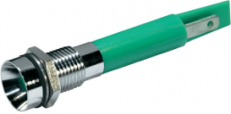 LED-Signalleuchte, 230 V (AC), grün, 10 mcd, Einbau-Ø 8 mm, LED Anzahl: 1