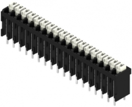 Leiterplattenklemme, 18-polig, RM 3.5 mm, 0,13-1,5 mm², 12 A, Federklemmanschluss, schwarz, 1870540000