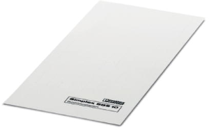Zelluloseacetat Etikett, (L x B) 10.1 x 6 mm, weiß, Trägerkarte mit 250 Stk