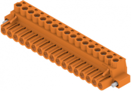 Stiftleiste, 17-polig, RM 5.08 mm, gerade, orange, 1944240000
