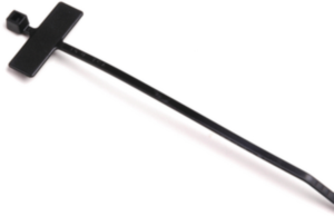 Kabelbinder mit Beschriftungsfeld, Polyamid, (L x B) 100 x 2.5 mm, Bündel-Ø 6 bis 22 mm, schwarz, -40 bis 85 °C