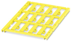 Polycarbonat Kabelmarkierer, beschriftbar, (L x B) 29 x 6 mm, max. Bündel-Ø 6 mm, gelb, 1014085