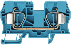 Durchgangsklemme, Federzuganschluss, 1,5-16 mm², 2-polig, 76 A, 8 kV, blau, 1745240000