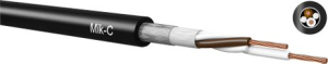 PVC Mikrofonleitung, 4 x 0,25 mm², schwarz