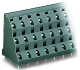 Leiterplattenklemme, 24-polig, RM 10 mm, 0,08-2,5 mm², 21 A, Käfigklemme, grau, 737-708