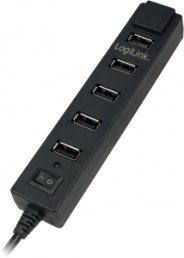 USB 2.0-Hub 7-fach mit Schalter UA0124