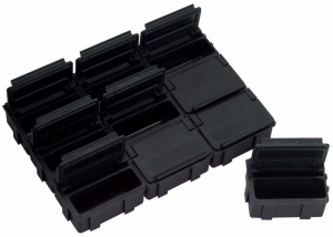 SMD-Box, schwarz, (L x B x T) 37 x 12 x 15 mm, 9-322-VE10