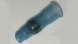 Stoßverbinder mit Wärmeschrumpfisolierung, transparent blau, 18.4 mm