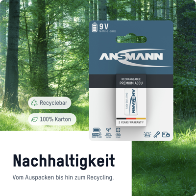 5035453 Ansmann Rundzellen-Akkus, 9V-Block-Akkus Bild 5