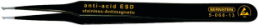 ESD SMD-Pinzette, unisoliert, antimagnetisch, Spezialstahl, 120 mm, 5-068-13