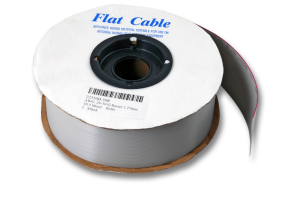 Flachbandleitung, 10-polig, RM 1.27 mm, 0,09 mm², AWG 28, PVC, grau