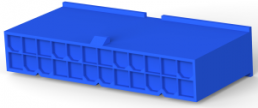 Steckergehäuse, 2-polig, RM 4.2 mm, gerade, blau, 2029096-2