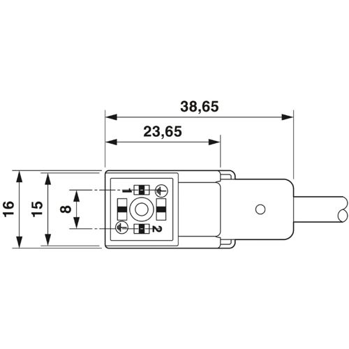 1401617 Phoenix Contact Sensor-Aktor Kabel Bild 2