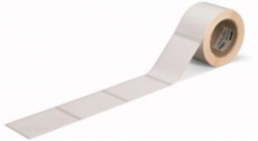 Polyester Etikett, (L x B) 100 x 70 mm, weiß, Rolle mit 500 Stk