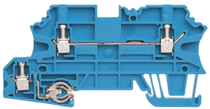 Schutzleiter-Reihenklemme, Schraubanschluss, 0,5-2,5 mm², 3-polig, 24 A, 8 kV, blau, 1270050000