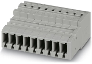 COMBI-Kupplung, Federzuganschluss, 0,08-6,0 mm², 9-polig, 32 A, 8 kV, grau, 3042528